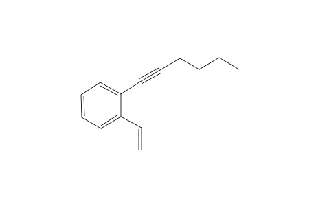 1-Ethenyl-2-hex-1-ynyl-benzene