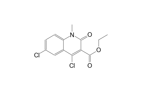 3-quinolinecarboxylic acid, 4,6-dichloro-1,2-dihydro-1-methyl-2-oxo-, ethyl ester