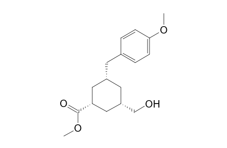 (1R,3S,5R)-3-Hydroxymethyl-5-(4-methoxybenzyl)-1-(methoxycarbonyl)cyclohexane
