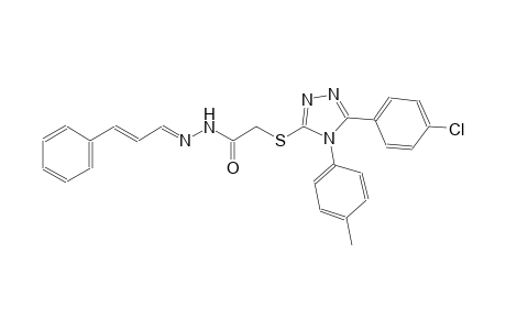 acetic acid, [[5-(4-chlorophenyl)-4-(4-methylphenyl)-4H-1,2,4-triazol-3-yl]thio]-, 2-[(E,2E)-3-phenyl-2-propenylidene]hydrazide