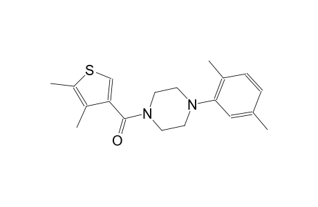 1-(2,5-dimethylphenyl)-4-[(4,5-dimethyl-3-thienyl)carbonyl]piperazine