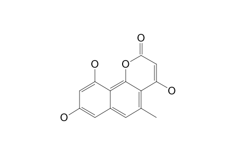 PANNORIN;4,8,10-TRIHYDROXY-5-METHYL-2H-NAPHTHO-[1,2-B]-PYRAN-2-ONE