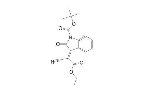 (E)-tert-Butyl 3-(1-cyano-2-ethoxy-2-oxoethylidene)-2-oxoindoline-1-carboxylate