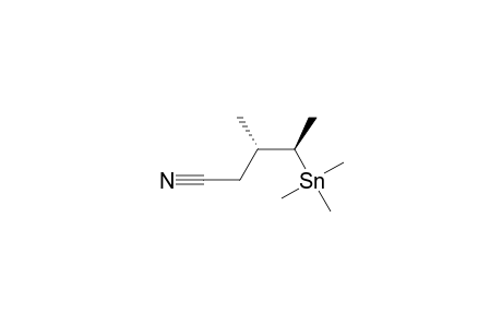 Pentanenitrile, 3-methyl-4-(trimethylstannyl)-, (R*,S*)-(.+-.)-