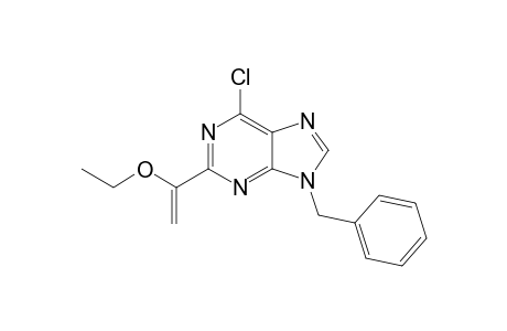 6-Chloranyl-2-(1-ethoxyethenyl)-9-(phenylmethyl)purine