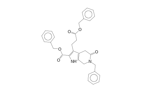 6-Benzyl-3-(2-benzyloxycarbonylethyl)-5-oxo-4,5,6,7-tetrahydro-1H-pyrrolo[2,3-c]pyridine-2-carboxylic acid, benzyl ester
