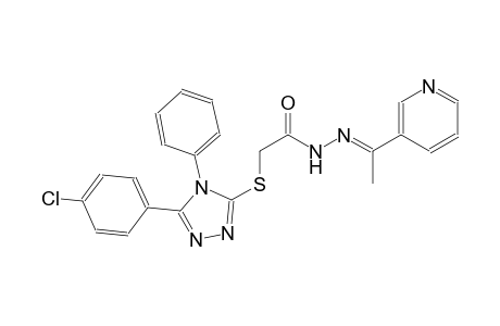 acetic acid, [[5-(4-chlorophenyl)-4-phenyl-4H-1,2,4-triazol-3-yl]thio]-, 2-[(E)-1-(3-pyridinyl)ethylidene]hydrazide