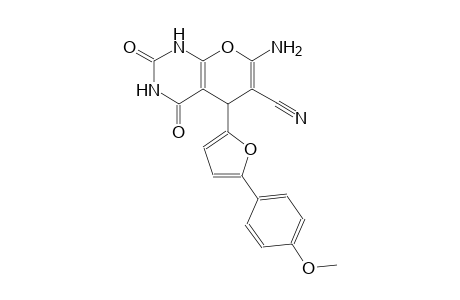 7-amino-5-[5-(4-methoxyphenyl)-2-furyl]-2,4-dioxo-1,3,4,5-tetrahydro-2H-pyrano[2,3-d]pyrimidine-6-carbonitrile