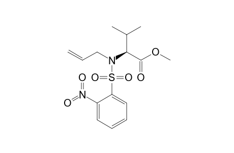 (2S)-2-[allyl-(2-nitrophenyl)sulfonyl-amino]-3-methyl-butyric acid methyl ester