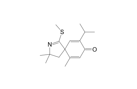 9-Isopropyl-3,3,6-trimethyl-1-methylsulfanyl-2-azaspiro[4.5]deca-1,6,9-trien-8-one