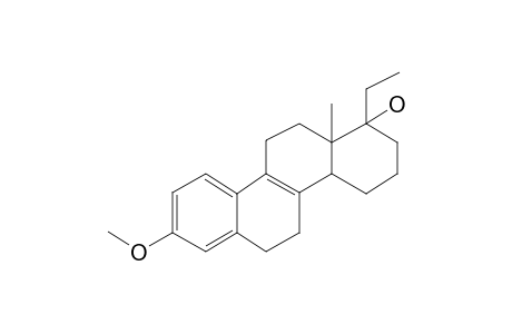 dl-3-Methoxy-17A.beta.-ethyl-D-homoestra-1,3,5(10),8-tetraen-17A-ol