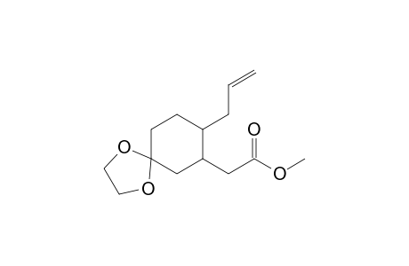 Methyl 2-(8-Allyl-1,4-dioxaspiro[4.5]dec-7-yl)acetate