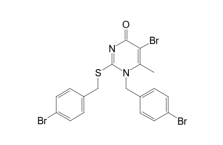1-p-bromo-benzyl-2-p-bromo-benzylthio-5-bromo-6-methyluracil