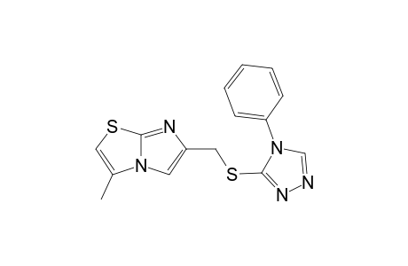3-Methyl-6-(4-phenyl-4H-[1,2,4]triazol-3-ylsulfanylmethyl)-imidazo[2,1-b]thiazole