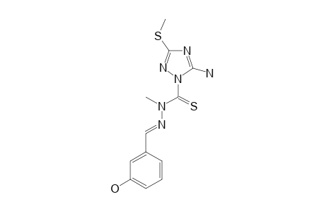 5-amino-N-[(3-hydroxybenzylidene)amino]-N-methyl-3-(methylthio)-1,2,4-triazole-1-carbothioamide