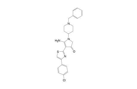 3H-pyrrol-3-one, 5-amino-4-[4-(4-chlorophenyl)-2-thiazolyl]-1,2-dihydro-1-[1-(phenylmethyl)-4-piperidinyl]-