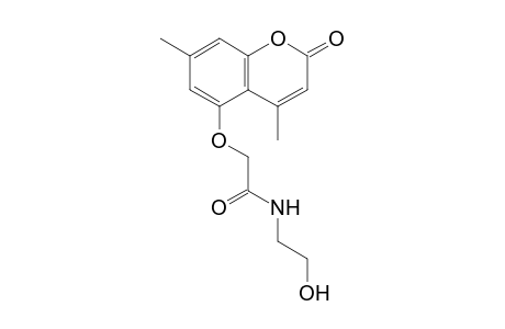 2-(4,7-Dimethyl-2-oxo-2H-chromen-5-yloxy)-N-(2-hydroxyethyl) acetamide