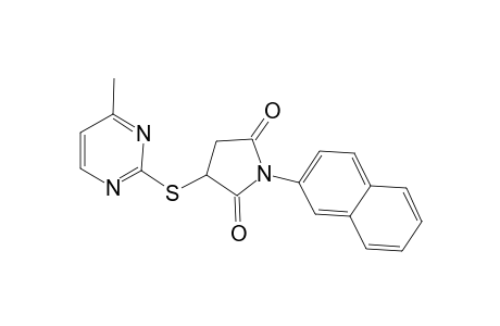 3-(4-Methyl-pyrimidin-2-ylsulfanyl)-1-naphthalen-2-yl-pyrrolidine-2,5-dione