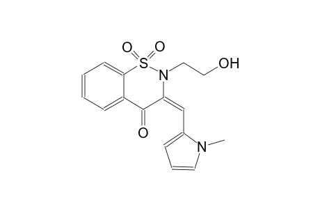 4H-1,2-benzothiazin-4-one, 2,3-dihydro-2-(2-hydroxyethyl)-3-[(1-methyl-1H-pyrrol-2-yl)methylene]-, 1,1-dioxide, (3E)-