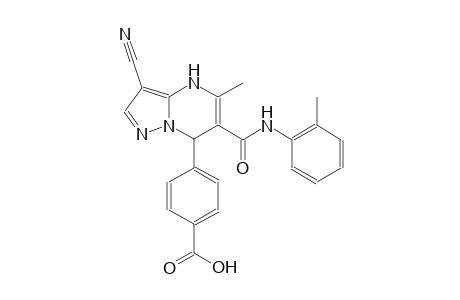 benzoic acid, 4-[3-cyano-4,7-dihydro-5-methyl-6-[[(2-methylphenyl)amino]carbonyl]pyrazolo[1,5-a]pyrimidin-7-yl]-