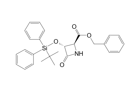 2-Azetidinecarboxylic acid, 3-[[(1,1-dimethylethyl)diphenylsilyl]oxy]-4-oxo-, phenylmethyl ester, (2S-trans)-