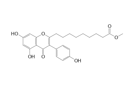 9-[5,7-dihydroxy-3-(4-hydroxyphenyl)-4-keto-chromen-2-yl]pelargonic acid methyl ester