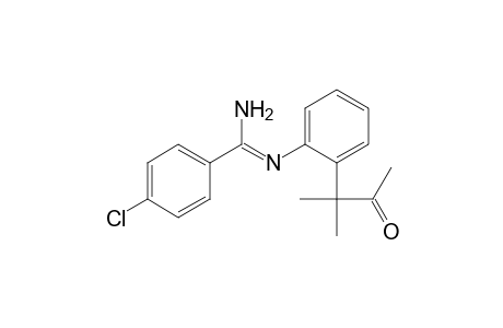 Benzenecarboximidamide, 4-chloro-N-[2-(1,1-dimethyl-2-oxopropyl)phenyl]-