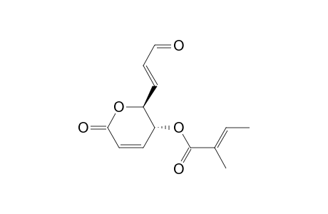 2-Butenoic acid, 2-methyl-, 3,6-dihydro-6-oxo-2-(3-oxo-1-propenyl)-2H-pyran-3-yl ester, [2S-[2.alpha.(E),3.alpha.(E)]]-