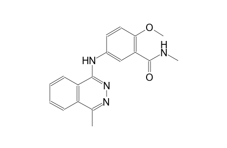 2-methoxy-N-methyl-5-[(4-methyl-1-phthalazinyl)amino]benzamide