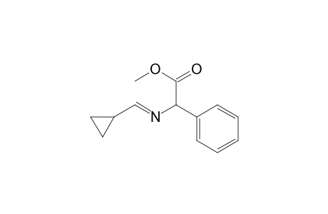 Benzeneacetic acid, .alpha.-[(cyclopropylmethylene)amino]-, methyl ester