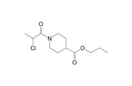 Isonipecotic acid, N-(2-chloropropionyl)-, propyl ester