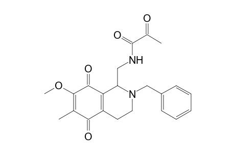 N-[(2-Benzyl-6-methyl-7-methoxy-5,8-dioxo-1,2,3,4,5,8-hexahydro-1-isoquinolyl)methyl]-2-oxopropanamide