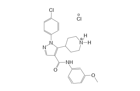 piperidinium, 4-[1-(4-chlorophenyl)-4-[[(3-methoxyphenyl)amino]carbonyl]-1H-pyrazol-5-yl]-, chloride