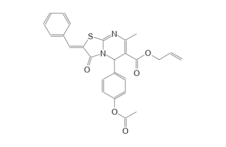 allyl (2Z)-5-[4-(acetyloxy)phenyl]-2-benzylidene-7-methyl-3-oxo-2,3-dihydro-5H-[1,3]thiazolo[3,2-a]pyrimidine-6-carboxylate