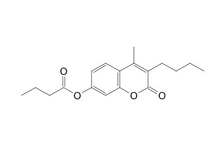 3-butyl-7-hydroxy-4-methylcoumarin, butyrate
