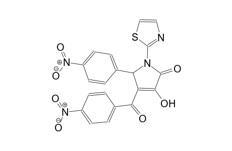 3-hydroxy-4-(4-nitrobenzoyl)-5-(4-nitrophenyl)-1-(1,3-thiazol-2-yl)-1,5-dihydro-2H-pyrrol-2-one