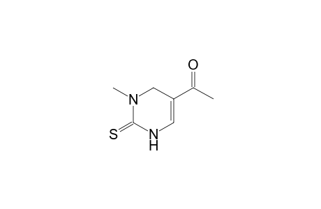 1-(3-methyl-2-sulfanylidene-1,4-dihydropyrimidin-5-yl)ethanone