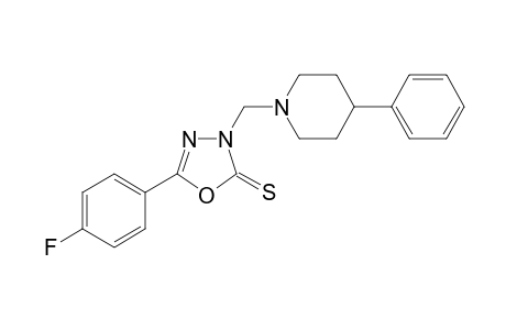 3H-[1,3,4]Oxadiazole-2-thione, 5-(4-fluorophenyl)-3-(4-phenylpiperidin-1-ylmethyl)-