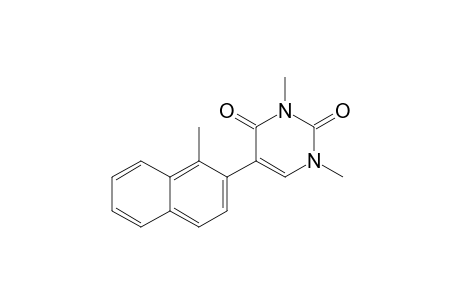 2,4(1H,3H)-Pyrimidinedione, 1,3-dimethyl-5-(1-methylnaphthalenyl)-