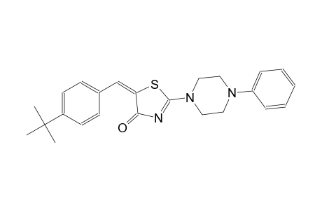 (5E)-5-(4-tert-butylbenzylidene)-2-(4-phenyl-1-piperazinyl)-1,3-thiazol-4(5H)-one