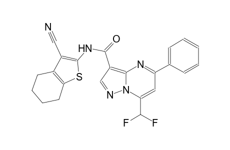 N-(3-cyano-4,5,6,7-tetrahydro-1-benzothien-2-yl)-7-(difluoromethyl)-5-phenylpyrazolo[1,5-a]pyrimidine-3-carboxamide