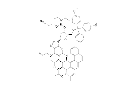 acetic acid [(9S,10R,11S,12S)-9,10-diacetoxy-12-[[6-allyloxy-9-[(2R,4S,5R)-5-[[bis(4-methoxyphenyl)-phenyl-methoxy]methyl]-4-[2-cyanoethoxy-(diisopropylamino)phosphanyl]oxy-tetrahydrofuran-2-yl]purin-2-yl]amino]-9,10,11,12-tetrahydrobenzo[c]phenanthren-11-yl] ester