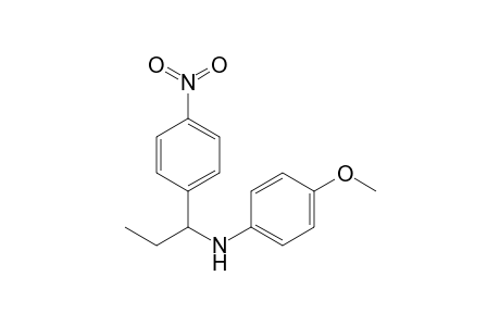 N-(4-Methoxyphenyl)-N-[1-(4-nitrophenyl)propyl]amine