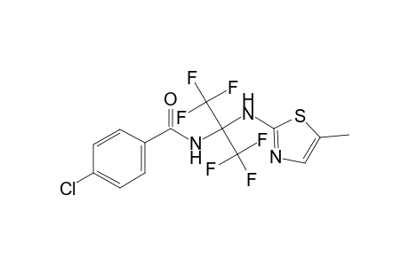 4-Chloro-N-[2,2,2-trifluoro-1-(5-methyl-thiazol-2-ylamino)-1-trifluoromethyl-ethyl]-benzamide