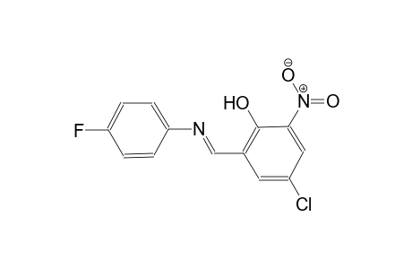 4-chloro-2-{(E)-[(4-fluorophenyl)imino]methyl}-6-nitrophenol