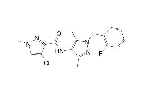4-chloro-N-[1-(2-fluorobenzyl)-3,5-dimethyl-1H-pyrazol-4-yl]-1-methyl-1H-pyrazole-3-carboxamide