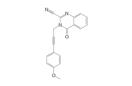3-[3-(4-Methoxyphenyl)prop-2-yn-1-yl]-4-oxo-3,4-dihydroquinazoline-2-carbonitrile