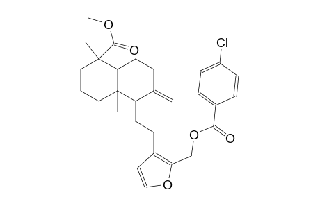 methyl (1S,4aR,5S)-5-[2-(2-{[(4-chlorobenzoyl)oxy]methyl}-3-furyl)ethyl]-1,4a-dimethyl-6-methylenedecahydro-1-naphthalenecarboxylate