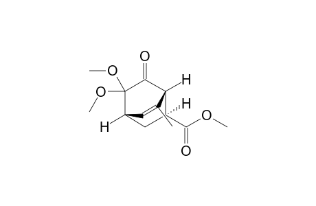Methyl (1R*,2S*,4S*)-8,8-Dimethoxy-6-methyl-7-oxobicyclo[2.2.2]oct-5-ene-2-carboxylate