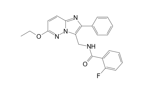 6-Ethoxy-3-(2-fluorobenzamidomethyl)-2-phenylimidazol[1,2-b]pyridazine